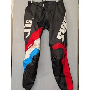 Shift Motorcycle Pants Size 32 Black Red White Whit3 Label Off-Road Dirt Bike